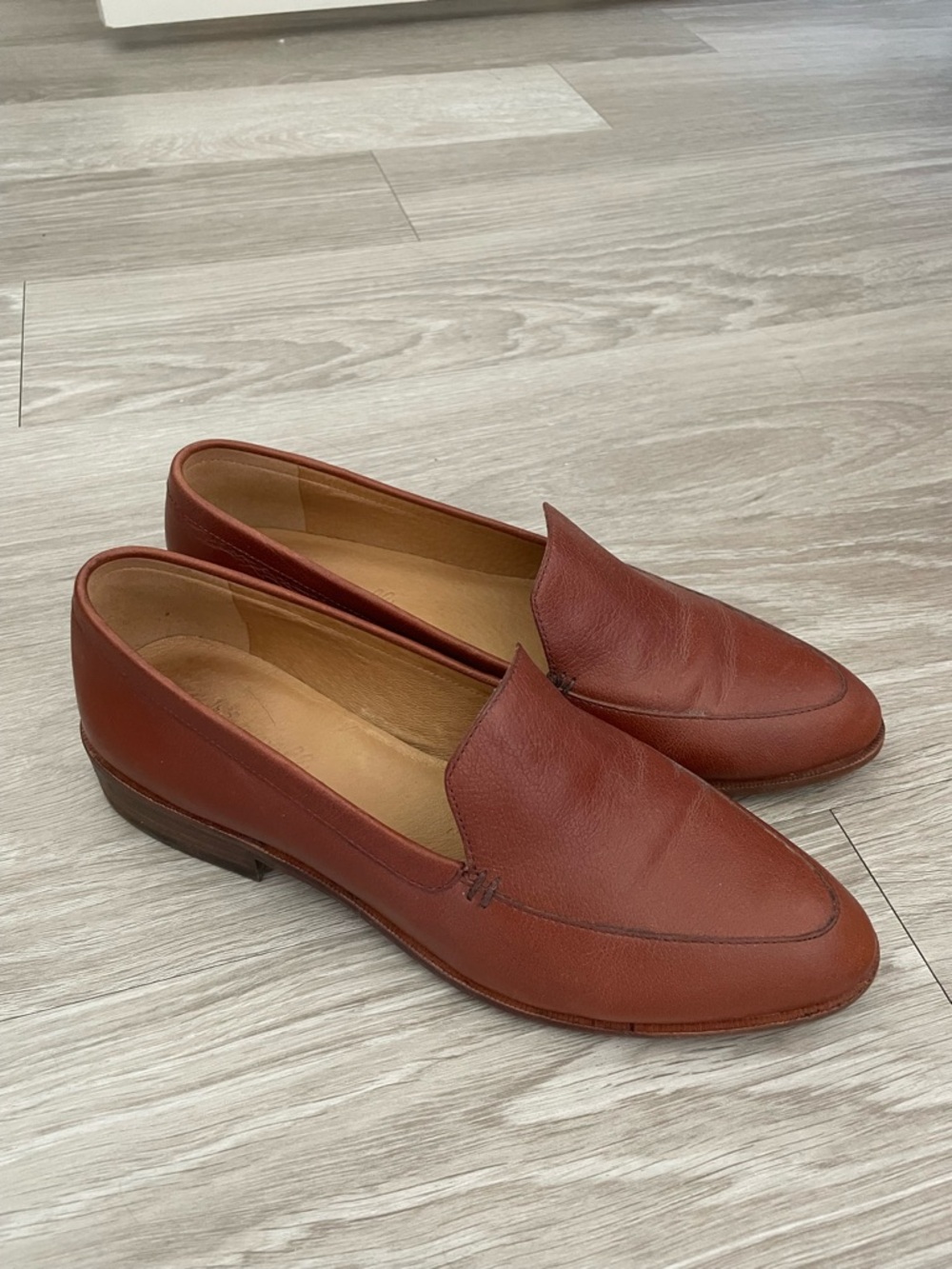 Women's Leather Slip-On Loafers in Brown - Picture 2 of 7
